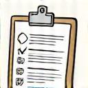 Illustration of a document with a child's profile and plan, representing individualized plans