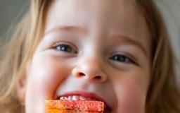 Image representing feeding and swallowing support with child eating healthy food