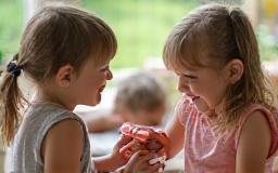 Image representing social communication skills with children interacting happily